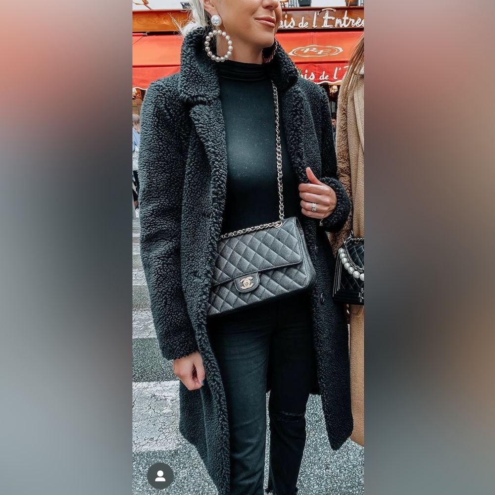 Abercrombie & Fitch Charcoal Teddy Jacket